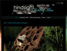 Tablet Screenshot of hindsightweddingfilms.net